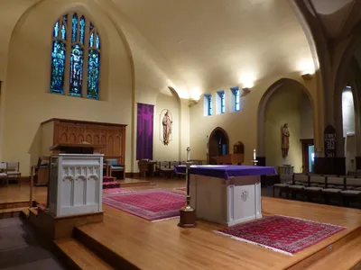 Sanctuary from left angle.
