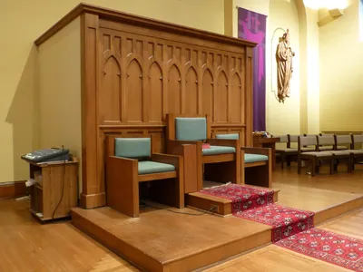 Celebrant's chair.
