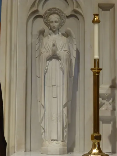 Angel statue.