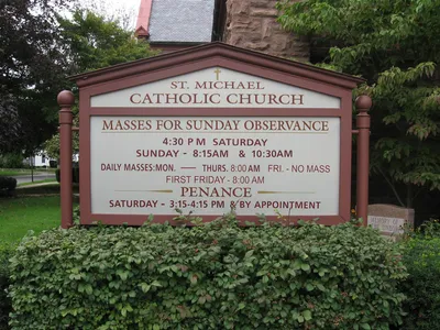 Church sign.