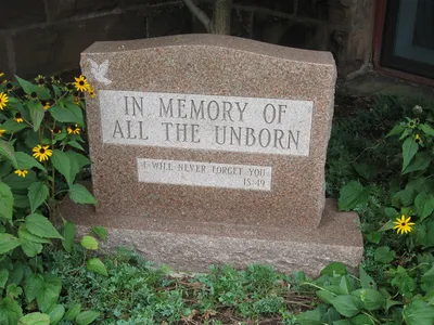 Memorial to the unborn.