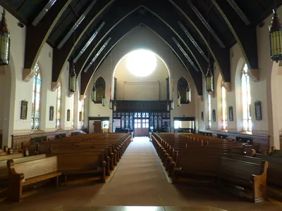 Back of the church.