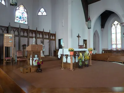 Sanctuary seen from left angle.