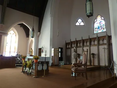Sanctuary seen from right angle.