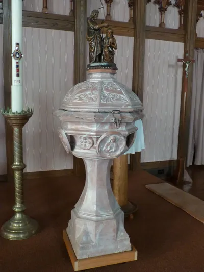 Baptismal font.
