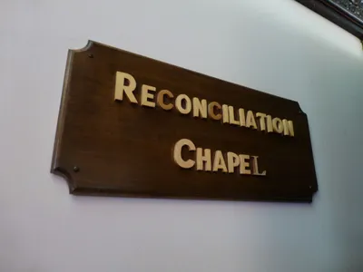 Confessional sign.