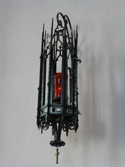 Sanctuary lamp holder.