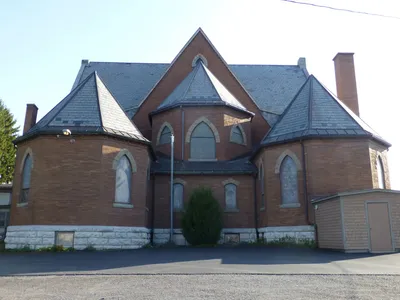 Back of the church.