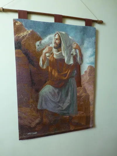 Good shepherd banner.