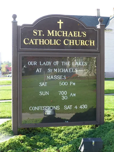 Church sign.