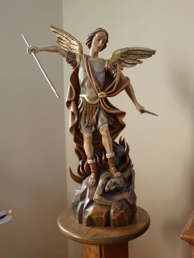 St. Michael statue.
