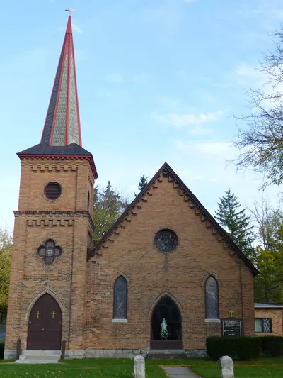 Front of the church.