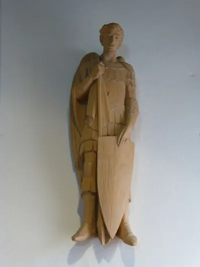 Statue of St. Michael.