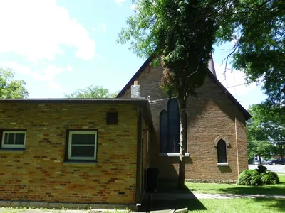 Back of the church.