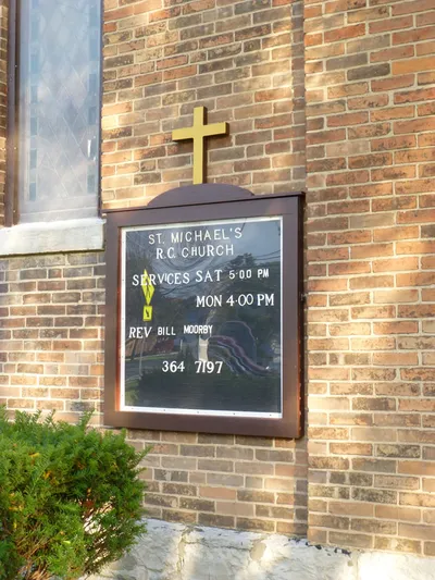 Church sign.