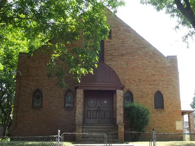 Front of the former church on Remingston St.