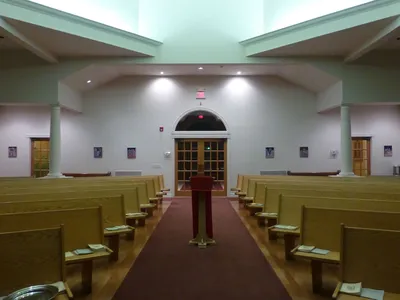 Back of the church.