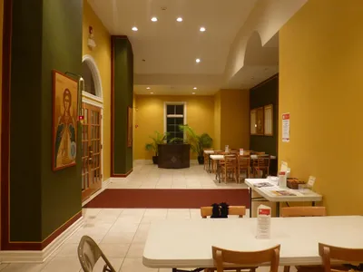 Narthex seen from left.