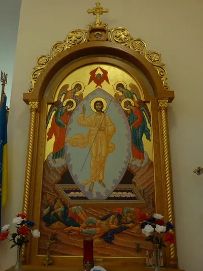 Resurrection iconography.