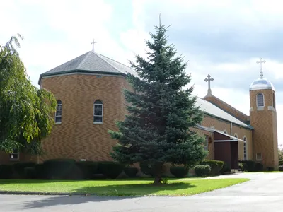 Back of the church.
