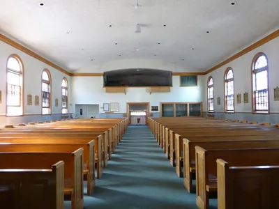 Back of the church.