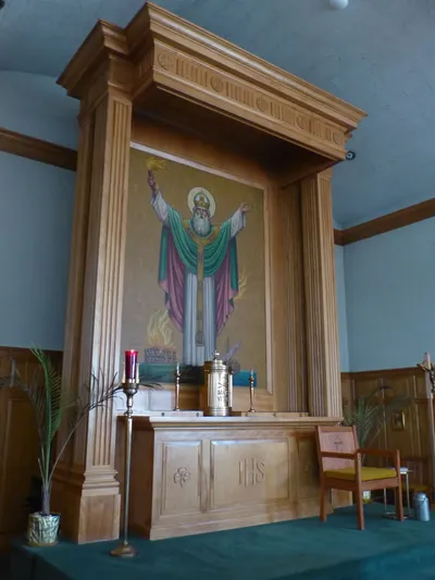 High altar and reredo.