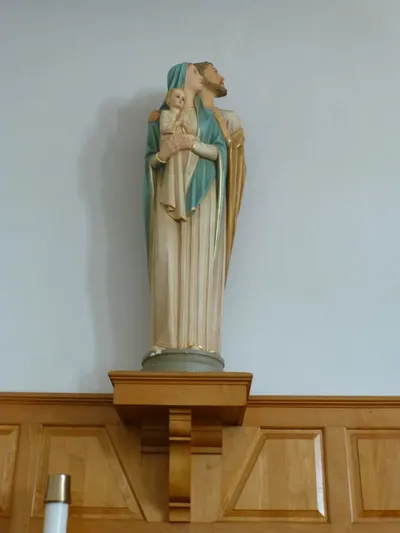 Holy family statue.