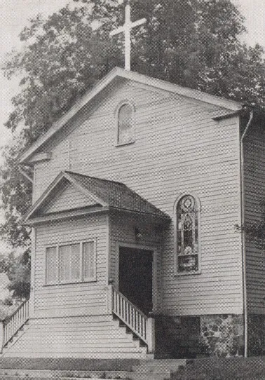 Exterior of church, 1939. Source: Catholic Courier Golden Jubilee Edition: 1889-1939