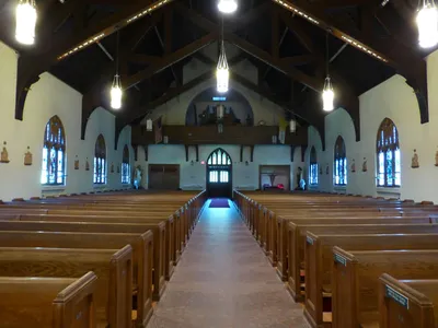 Back of the church.