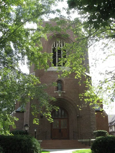 Front of the church.