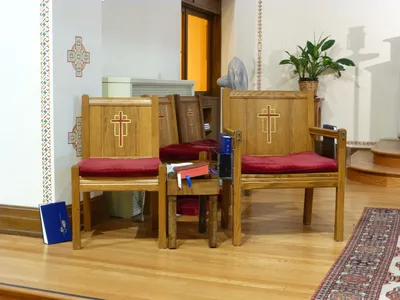Celebrant's chair.
