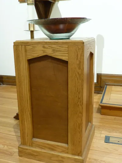 Baptismal font.