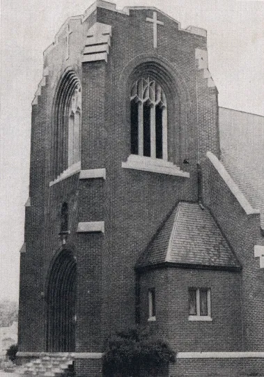 Exterior of church, 1939. Source: Catholic Courier Golden Jubilee Edition: 1889-1939