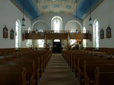 Back of the church.