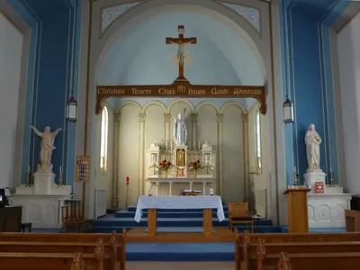 Front of the church.