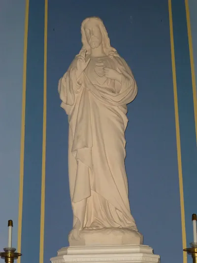 Sacred heart statue.