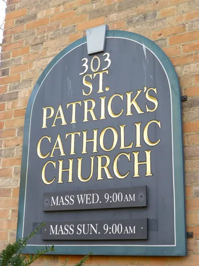 Church sign.