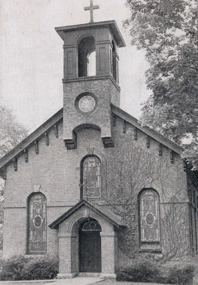 Exterior of church, 1939. Source: Catholic Courier Golden Jubilee Edition: 1889-1939