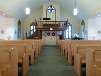 Back of the church.