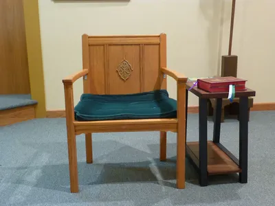 Celebrant's chair.
