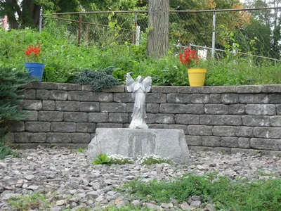 Angel statue.