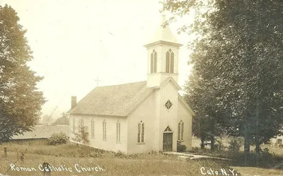 Old postcard of exterior, undated.