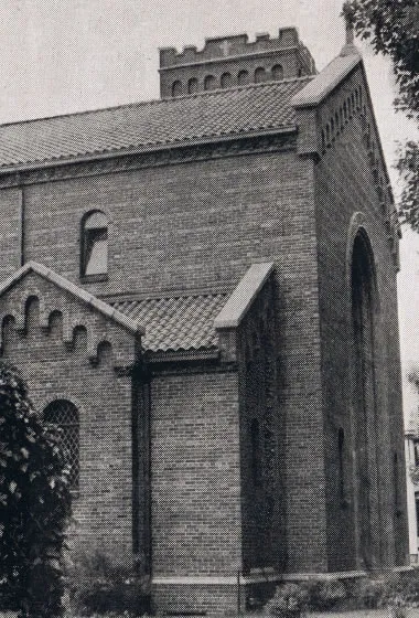 Exterior of church, 1939. Source: Catholic Courier Golden Jubilee Edition: 1889-1939