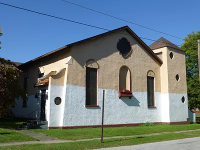 Front left corner.