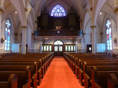 Back of the church.