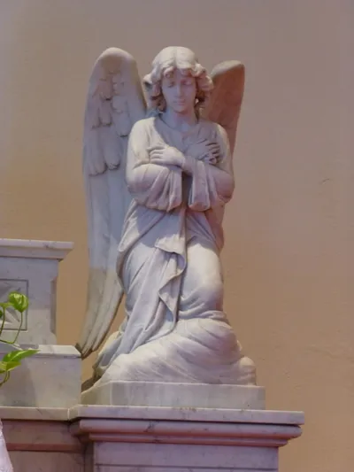 Angel statue.