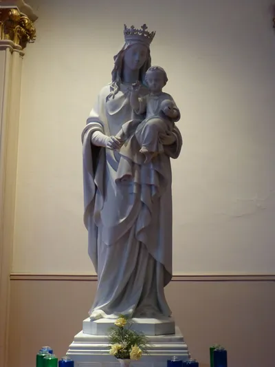 Our Lady of Victory statue.