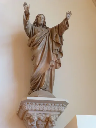 Sacred heart statue.
