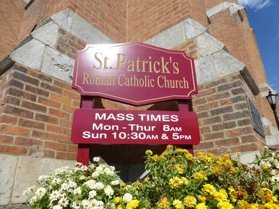 Church sign.