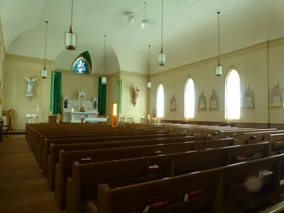 From back left corner.